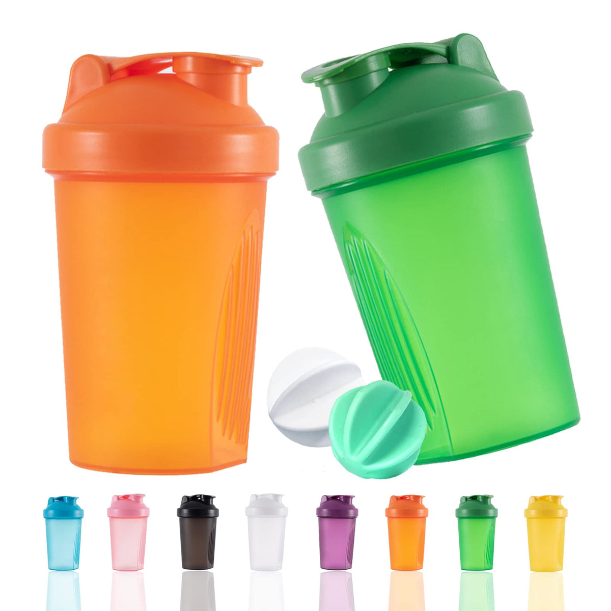 YAYAYOUNG Eiweiß Shaker 400ml auslaufsicher Sieb