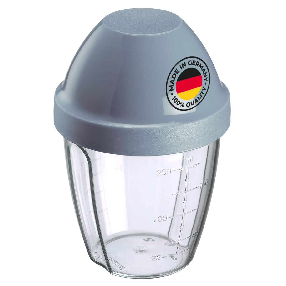 Westmark Schüttelbecher 250ml mit Mixscheibe Blau