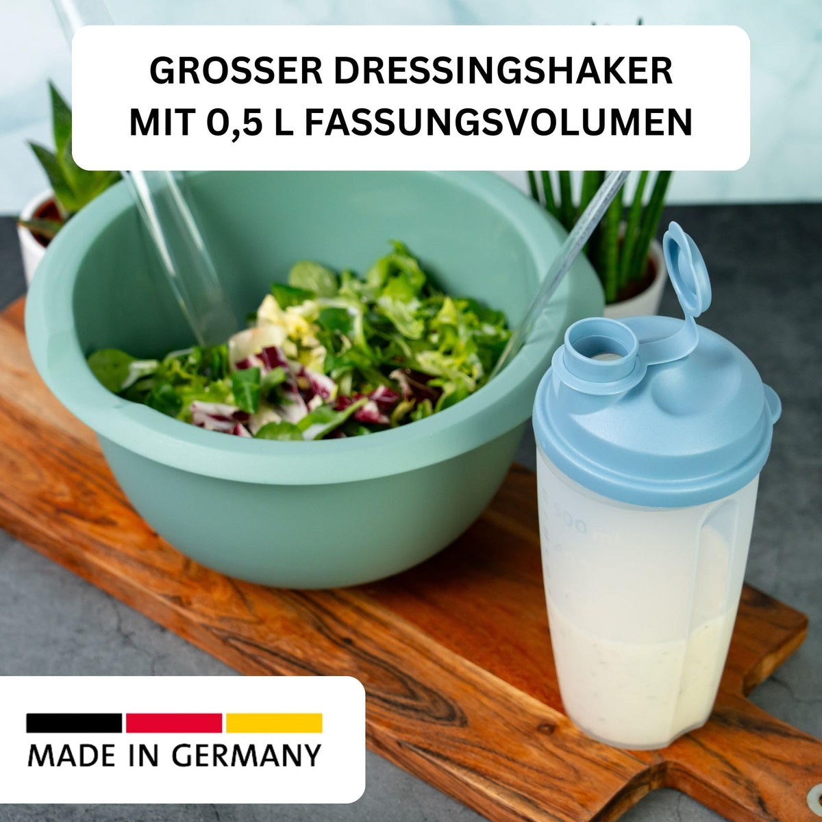 Westmark Mixbecher 500ml mit Mixscheibe Blau