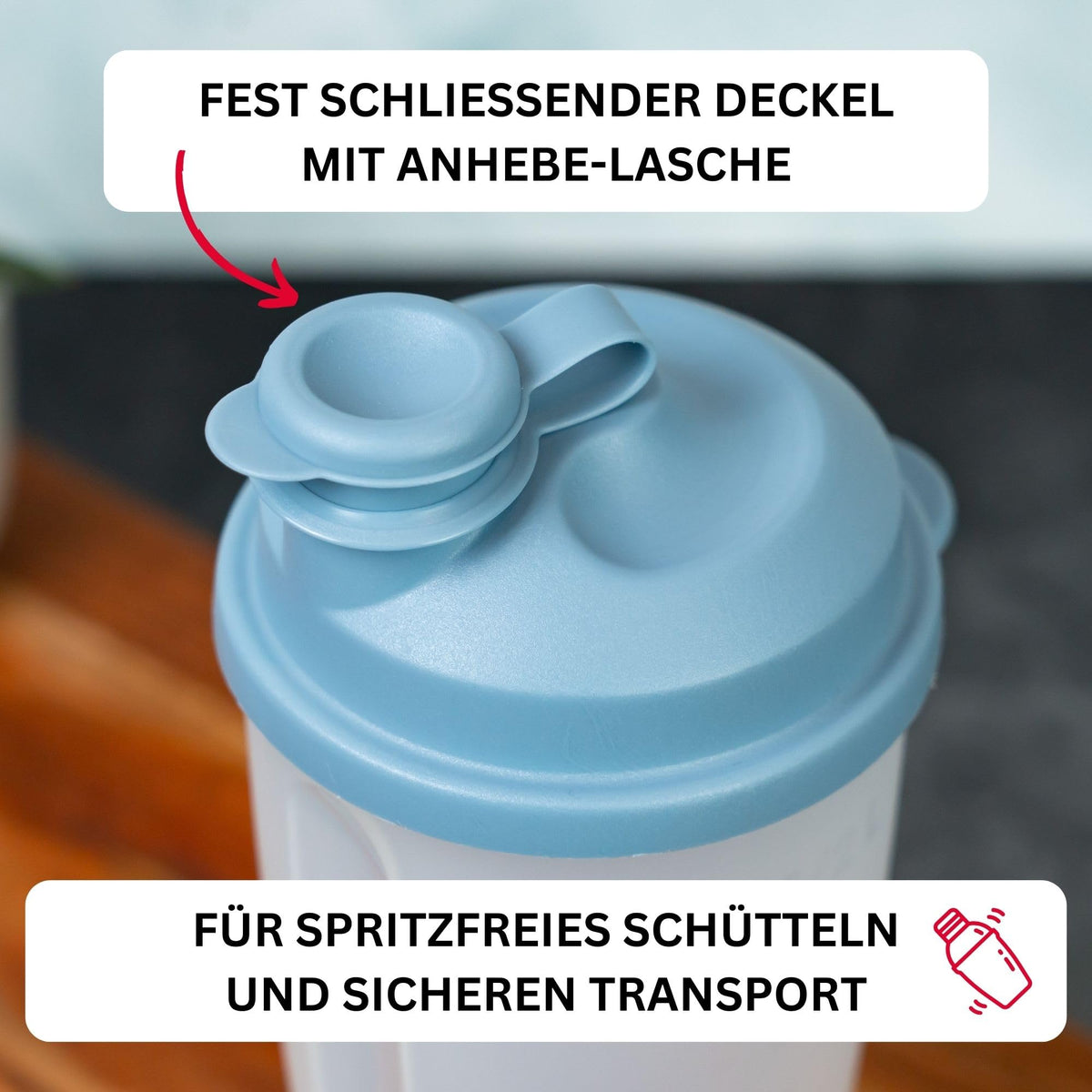 Westmark Mixbecher 500ml mit Mixscheibe Blau
