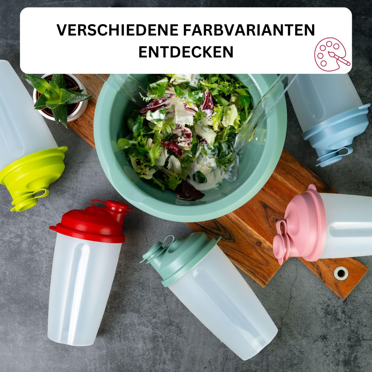 Westmark Mixbecher 500ml mit Mixscheibe Blau